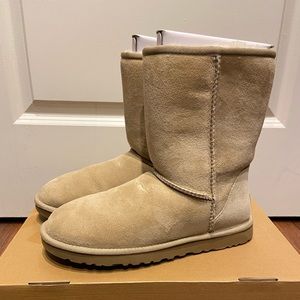 Sand color UGG ankle boots